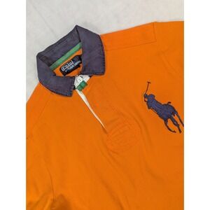 Vintage Polo Ralph Lauren Custom Fit Rugby Style Shirt Large Pony Logo Small